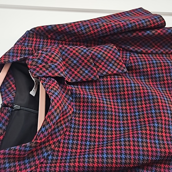 Trina Turk | Plaid Delilah Dress | Red | 14 | NWT - Picture 5 of 11